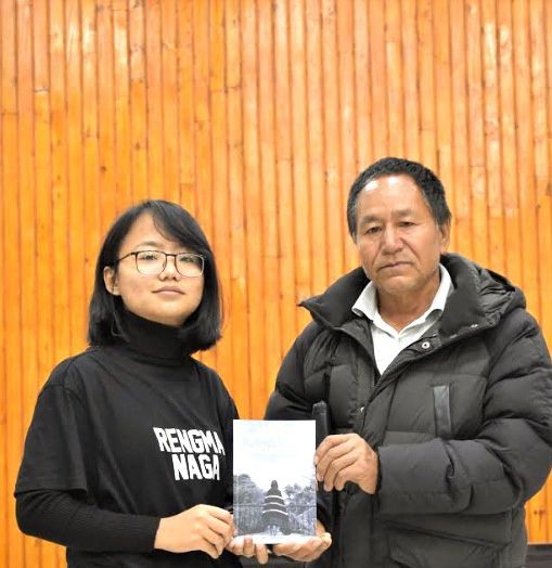 A book titled ‘Dyükedokezen’ meaning ‘weaving’ in Rengma Naga language written by Khwenhile Keppen was released at Phenshünyu village by Rev Issac on December 19. According to a press release issued by Dimapur Rengma Students' Union (DRSU), the book is about weaving done by the Rengmas which contains both English and Rengma translation. The book also covers brief history of Phenshünyu village. The 23 year old writer aims to awaken the youths to come forward for preserving culture and tradition. (Photo Courtesy: DRSU)